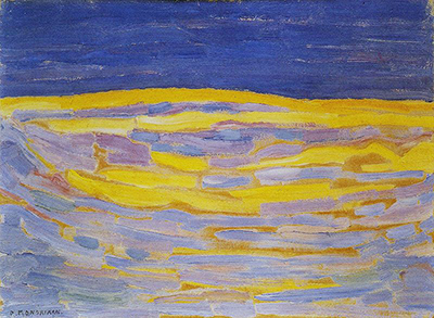 Dune Sketch in Bright Stripes Piet Mondrian